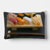 Classic Sushi Board Pouch – Tasteful Japanese Char アクセサリーポーチ (裏面)