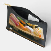 Classic Sushi Board Pouch – Tasteful Japanese Char アクセサリーポーチ (見開き)