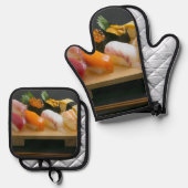 Classic Sushi Board – Warmth on the Stove & Table 鍋つかみ&鍋敷きセット (正面/裏面)