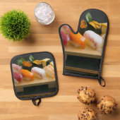 Classic Sushi Board – Warmth on the Stove & Table 鍋つかみ&鍋敷きセット (トップダウン)