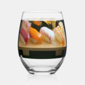 Classic Sushi Board Wine Glass – SUSHIMI Collectio ステムなしワイングラス (裏面)