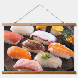 Classic Sushi Medley Tapestry – Art of Flavor 吊り下げ型タペストリー