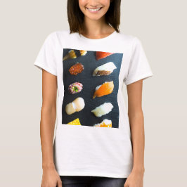 Classic Sushi Set – 10 classic pieces on a stone p Tシャツ