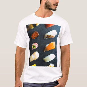 Classic Sushi Set – 10 classic pieces on a stone p Tシャツ