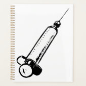 Classic Syringe Sketch Medical Equipment プランナー手帳 (正面)