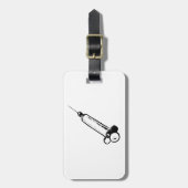 Classic Syringe Sketch Medical Equipment ラゲッジタグ (正面縦)