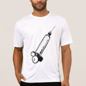 Classic Syringe Sketch Medical Equipment Tシャツ (正面)