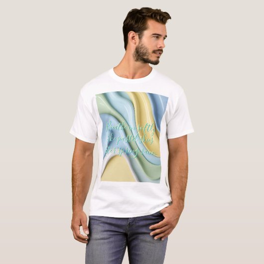 Classic t-shirt in stylish abstract graphic tシャツ (正面フル)