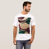 Classic t-shirt in stylish abstract graphic tシャツ (正面フル)