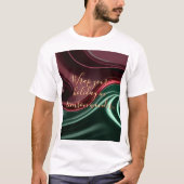 Classic t-shirt in stylish abstract graphic tシャツ (正面)