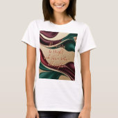Classic t-shirt in stylish abstract graphic tシャツ (正面)