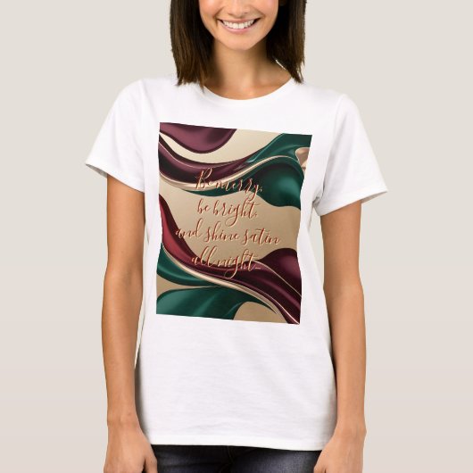 Classic t-shirt in stylish abstract graphic tシャツ (正面)