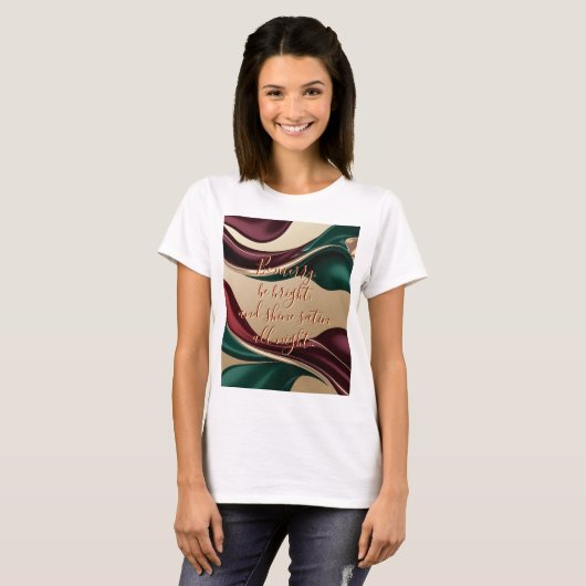 Classic t-shirt in stylish abstract graphic tシャツ (正面フル)