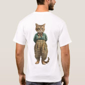 Classic T-Shirt with agary Cat  Tシャツ (裏面)