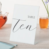 Classic Table Number 10 台座サイン (インサイチュ)