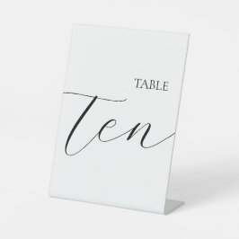 Classic Table Number 10 台座サイン