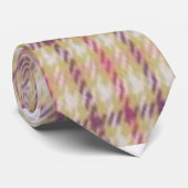 Classic Tan and Brown Plaid Pattern Necktie ネクタイ (ロール)