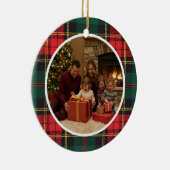 Classic Tartan Christmas Family セラミックオーナメント (右)