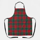 Classic Tartan Plaid Christmas エプロン (正面)