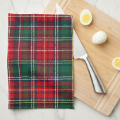 Classic Tartan Plaid Christmas キッチンタオル (四つ折り)