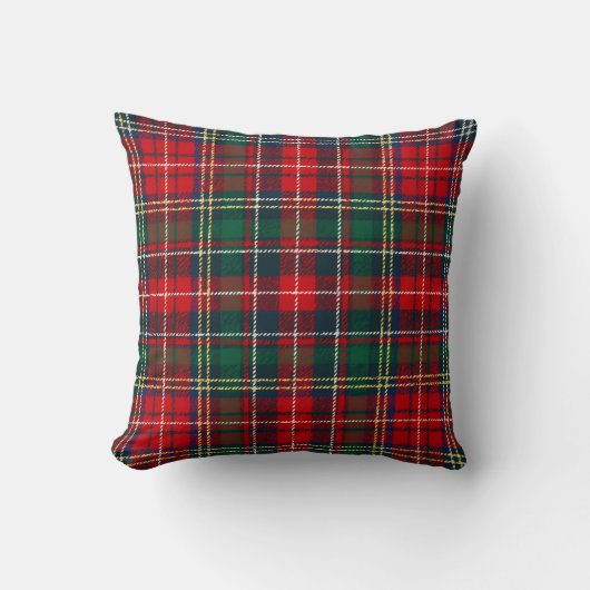 Classic Tartan Plaid Christmas クッション (正面)
