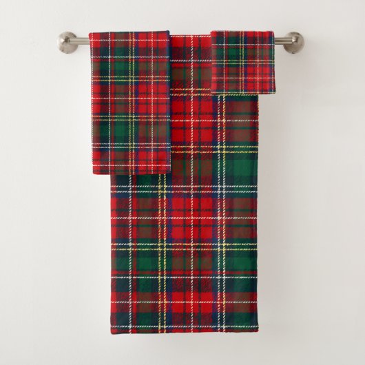 Classic Tartan Plaid Christmas バスタオルセット (インサイチュ)