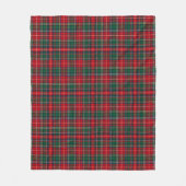 Classic Tartan Plaid Christmas フリースブランケット (正面)