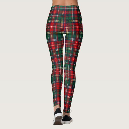 Classic Tartan Plaid Christmas レギンス (裏面)