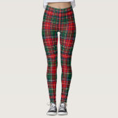 Classic Tartan Plaid Christmas レギンス (正面)