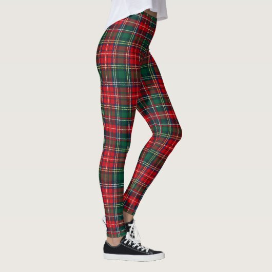 Classic Tartan Plaid Christmas レギンス (右)