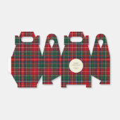 Classic Tartan Plaid Holiday Cookie フェイバーボックス (折り畳みなし)