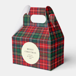 Classic Tartan Plaid Holiday Cookie フェイバーボックス