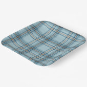 Classic Tartan Plaid Teddy Bear, Baby Boy Shower ペーパープレート (傾斜あり)