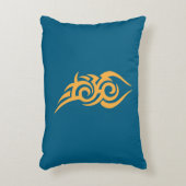 Classic Tattoo Inspired Line Art Design アクセントクッション (正面(垂直))