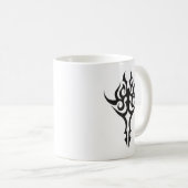 Classic Tattoo Inspired Line Art Design コーヒーマグカップ (正面右)