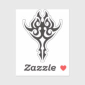 Classic Tattoo Inspired Line Art Design シール (シート)