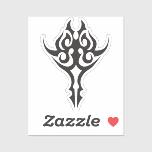 Classic Tattoo Inspired Line Art Design シール (シート)