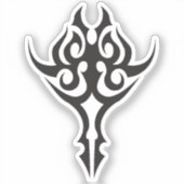 Classic Tattoo Inspired Line Art Design シール (正面)