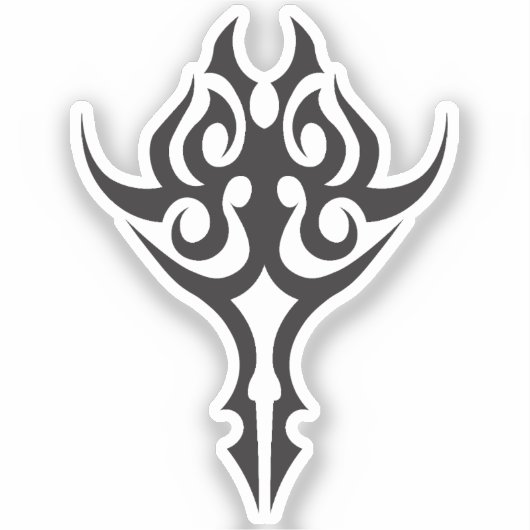 Classic Tattoo Inspired Line Art Design シール (正面)