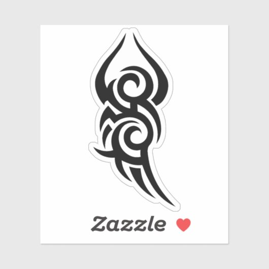 Classic Tattoo Inspired Line Art Design シール (シート)