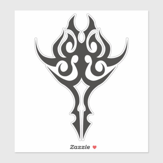 Classic Tattoo Inspired Line Art Design シール (シート)
