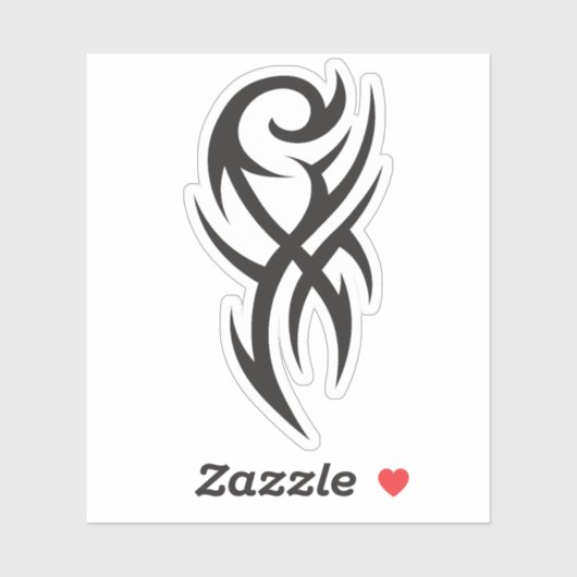 Classic Tattoo Inspired Line Art Design シール (シート)