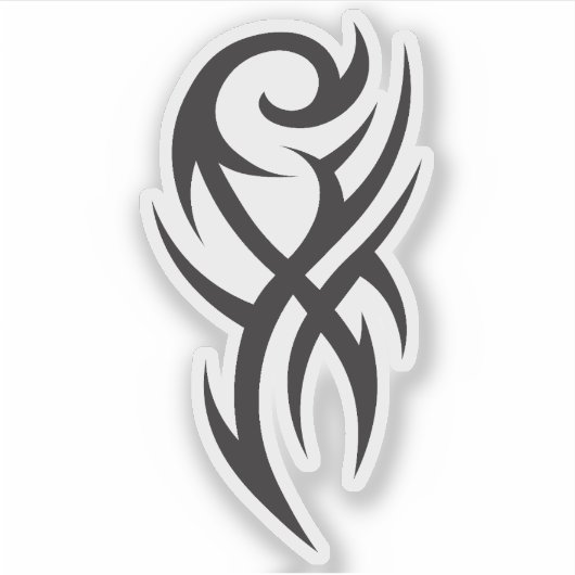 Classic Tattoo Inspired Line Art Design シール (正面)