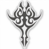 Classic Tattoo Inspired Line Art Design シール (正面)