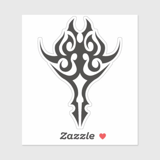 Classic Tattoo Inspired Line Art Design シール (シート)