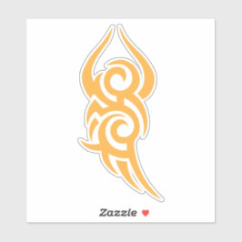 Classic Tattoo Inspired Line Art Design シール