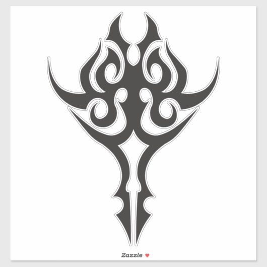 Classic Tattoo Inspired Line Art Design シール (シート)