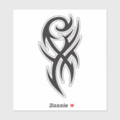 Classic Tattoo Inspired Line Art Design シール (シート)