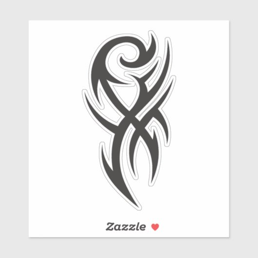 Classic Tattoo Inspired Line Art Design シール (シート)