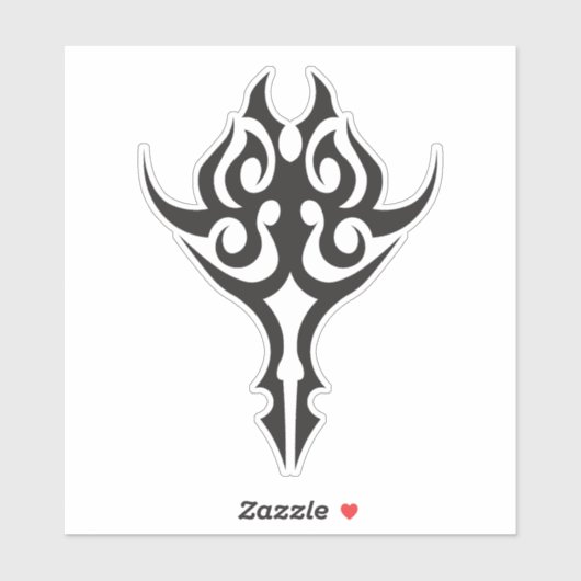 Classic Tattoo Inspired Line Art Design シール (シート)